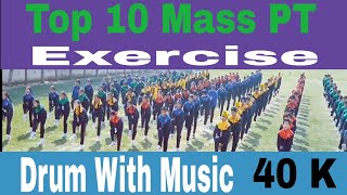 Top 10 Mass PT Exercise Music with Drum !! Morning Assembly In School!!