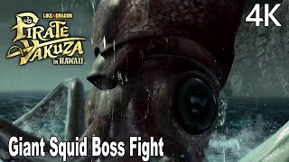 Giant Squid Boss Fight Like a Dragon Pirate Yakuza in Hawaii 4K