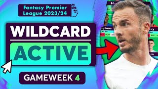 FPL BEST GW4 WILDCARD DRAFT! 🔥 | Fantasy Premier League 23/24