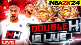 🚨100% TO TOP 10 (LEGEND) RIGHT NOW! HELPING A FRIEND HIT LEGEND! STREAKING W/  BEST BUILD ON 2K24