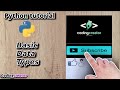 #1 Introduction to python data types ( Lecture-1 ) | Codingcreator | Python tutorial for beginners