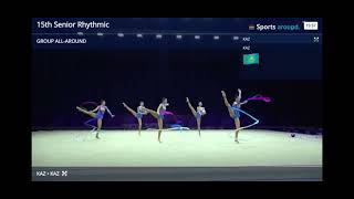 Kazakhstan 3 ribbons + 2 balls AA (Asian Championships 2024)