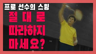 동호인은 선수처럼 스윙할 수 없을까? [배드민턴, 생각과 원리]