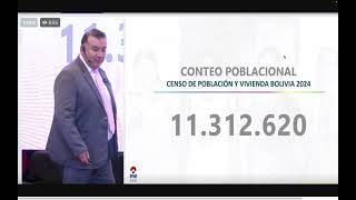 Resultados del Censo 2024,  Población Total 11.312.620 habitantes en Bolivia