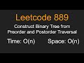 Construct Binary Tree from Preorder and Postorder - Leetcode 889 - Python