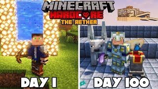 I Survived 100 Days in the Aether in Hardcore Minecraft
