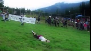 Epic Faceplant During The Cheese Rolling Run