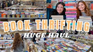 MASSIVE annual book sale 📚 thousands of used books + huge haul