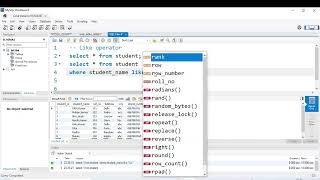 How to use LIKE Operator in MySQL Workbench 8.0.30|| Like Operator in SQL