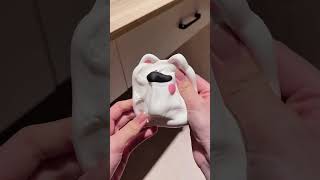 SQUARE WHITE DOG SQUISHY🐩😍 #asmr #squishy #dog #white #square #satisfying #oddlysatisfying #shorts