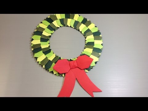 Origami Modular Christmas Wreath - Make Your Own Origami Modular Christmas Wreath - Make Your Own