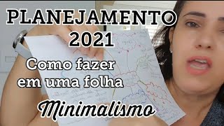 ❤ PLANEJAMENTO 2021 MINIMALISTA /MAPA MENTAL #eideoliveira #minimalismo #2021