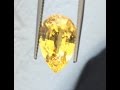 Gem Research Swisslab GRS Certified UNHEATED Natural 13 carats/cts Yellow Sapphire