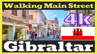 [4K] Famous Main Street in Gibraltar ( ASMR )