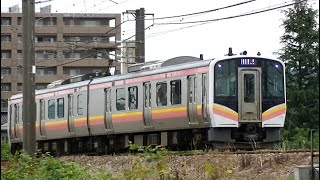 信越本線上り始発E129系A13編成　新潟→長岡