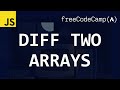 freeCodeCamp solutions - Diff Two Arrays
