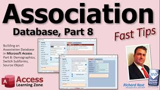 Microsoft Access Association Database, Part 8: Demographic Form, Switch Subforms, SourceObject