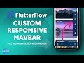 Build a Custom Responsive Navbar in #FlutterFlow - Full Walkthrough