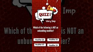 CPC Exam Prep Question Imp Modifiers #medicalcodingforbeginners #medicalcoding #cpc #cpcexam