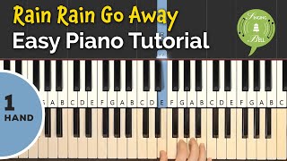 Rain Rain Go Away on the Piano | Easy Piano Tutorial