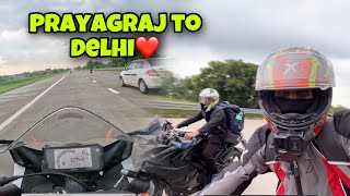 😍 Prayagraj To delhi First time Long Ride❤️ | The Alone Rider