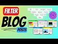 Filter Blog Posts in Divi Theme without a Plugin