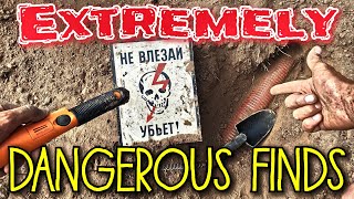 EXTREMELY DANGEROUS FINDS! Metal Detecting is cool & interesting hobby, but some