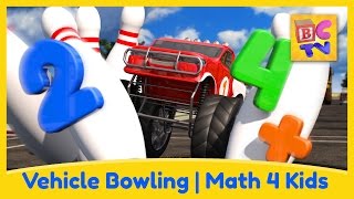 Math for Kids - Vehicle Bowling | Crash Course Math Ep 3 by Brain Candy TV
