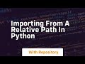 importing from a relative path in python