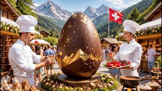 THE BIGGEST SWISS CHOCOLATE FESTIVAL 🇨🇭 Unreal Scenes, Fondue & Market | Switzerland 4K