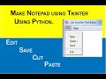 Make a Notepad with Python | Python Project