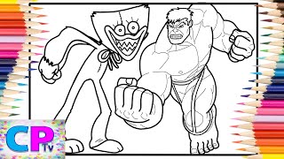 Huggy Wuggy Fights Hulk Coloring Pages/Jim Yosef & Anna Yvette - Linked [NCS Release]