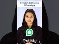 Create a WhatsApp Chatbot via #pabblyconnect #automation #shorts