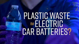 Recycling water bottles into a nano-material for energy storage