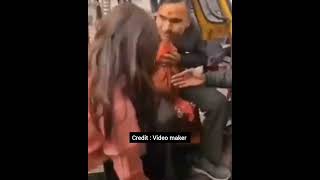 Girl Slaps,Punches Smashes Auto Guy for Passing Cheap Comments on her