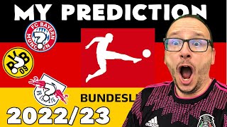My Final 2022/23 Bundesliga Predictions