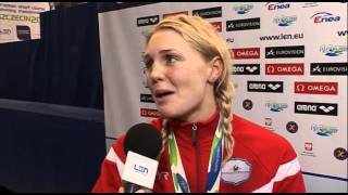 EC Szczecin 2011: Jeanette Ottesen, Winner of Womens 100m Butterfly