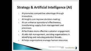 Strategy 6e Chapter01- Artificial Intelligence (AI)