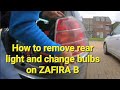 Zafira B rear light removal and how to change bulbs  @TheCarWorkshop