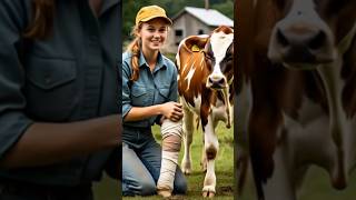 How the one-legged cow was rescued#cow #trending #youtubeshorts #shortsfeed