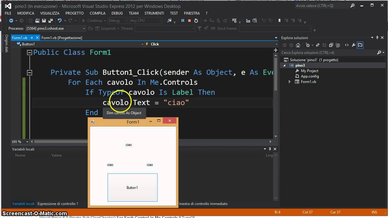 Tutorial 53 For Each Visual Basic 2012 Youtube