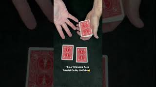 Magic Card Trick - Color Changing Aces #magic #tutorial #shorts