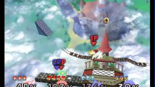 Super Smash Bros. (N64 - Team Battle Stock Mode Nivel 9)