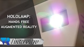 Hands-Free, Interactive Augmented Reality: Hololamp