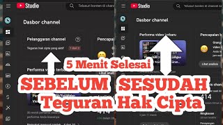 Cara Hapus Teguran Hak Cipta Di YouTube