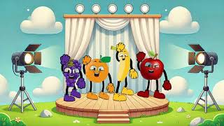 Fruit with Friends: Learn About Apples, Bananas, Grapes, and Oranges!