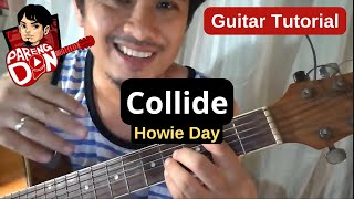 Howie Day 'Collide' guitar chords tutorial - capo/no capo