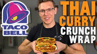 Thai Curry Crunchwrap Supreme (Leftover Food Hacks)