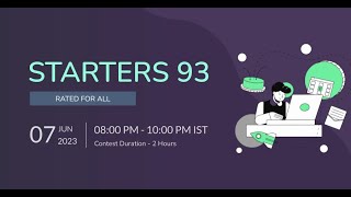 7 RIngs || Starters 93 CodeChef Solution with Explanation