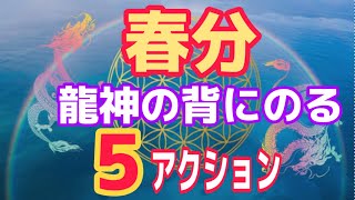 春分の日、宇宙元旦に向けて、龍神からのメッセージ。龍神の背に乗っていくための５アクション✨